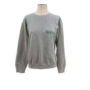 Mac Miller Graphic Crewneck Sweatshirt 1992 Til Infinity Gray Green Unisex Small